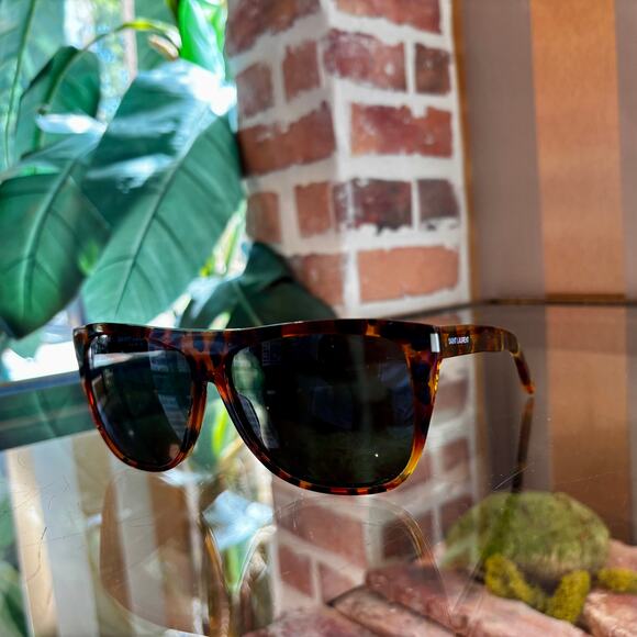 SAINT LAURENT SL1 Tortoise Sunglasses - Picture 1 of 6